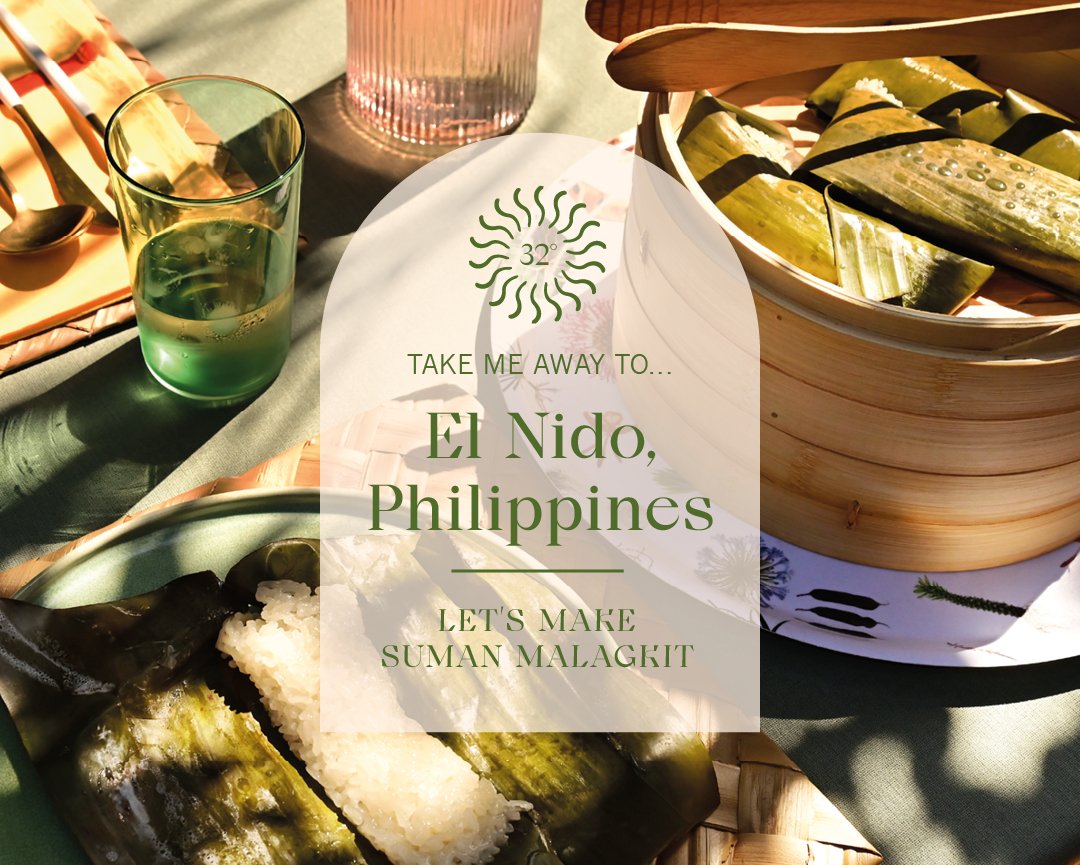 Suman Malagkit with coconut caramel sauce - Castaway Cooks