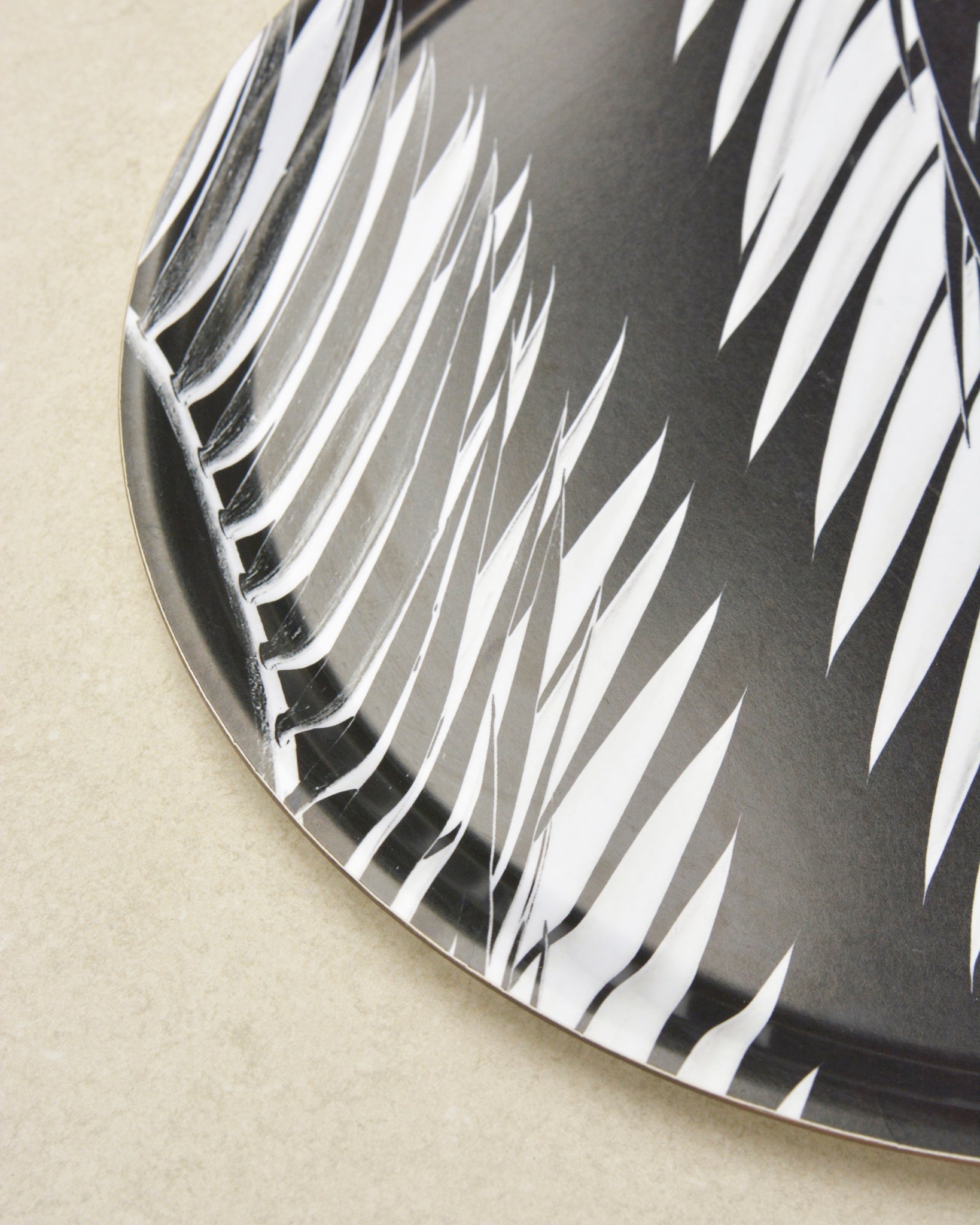 Evergreen Serving Tray in Black & White - Castaway Cooks